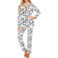 Greyhound Pattern Print Design 01 Women's Long Pajama Set