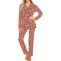 Gear Pattern Print Design 04 Women's Long Pajama Set
