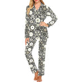 Gear Pattern Print Design 02 Women's Long Pajama Set