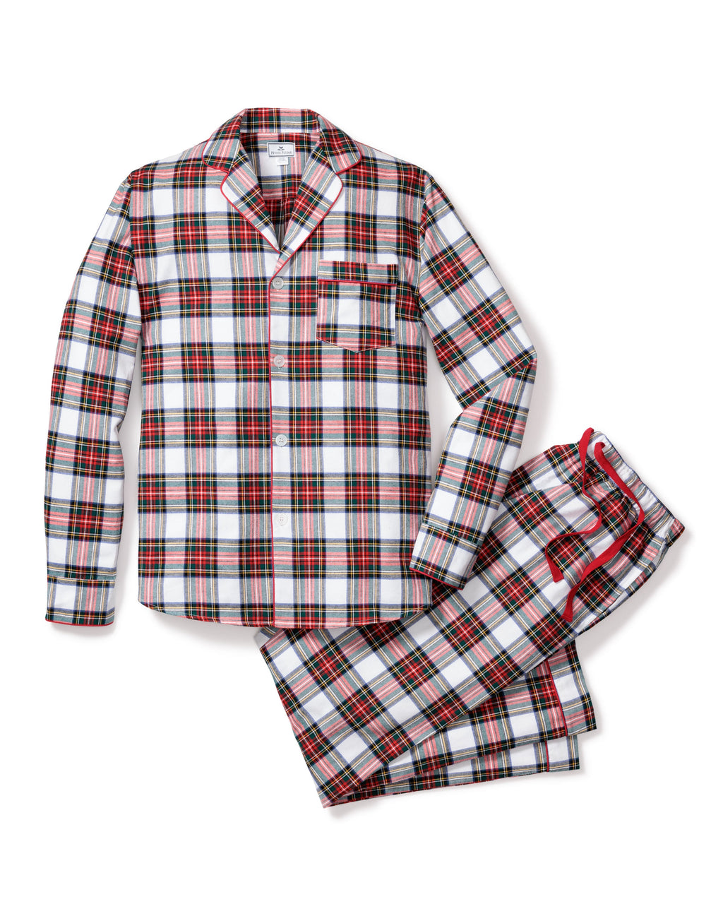 Men's Brushed Twill Pajama Set in Balmoral Tartan
