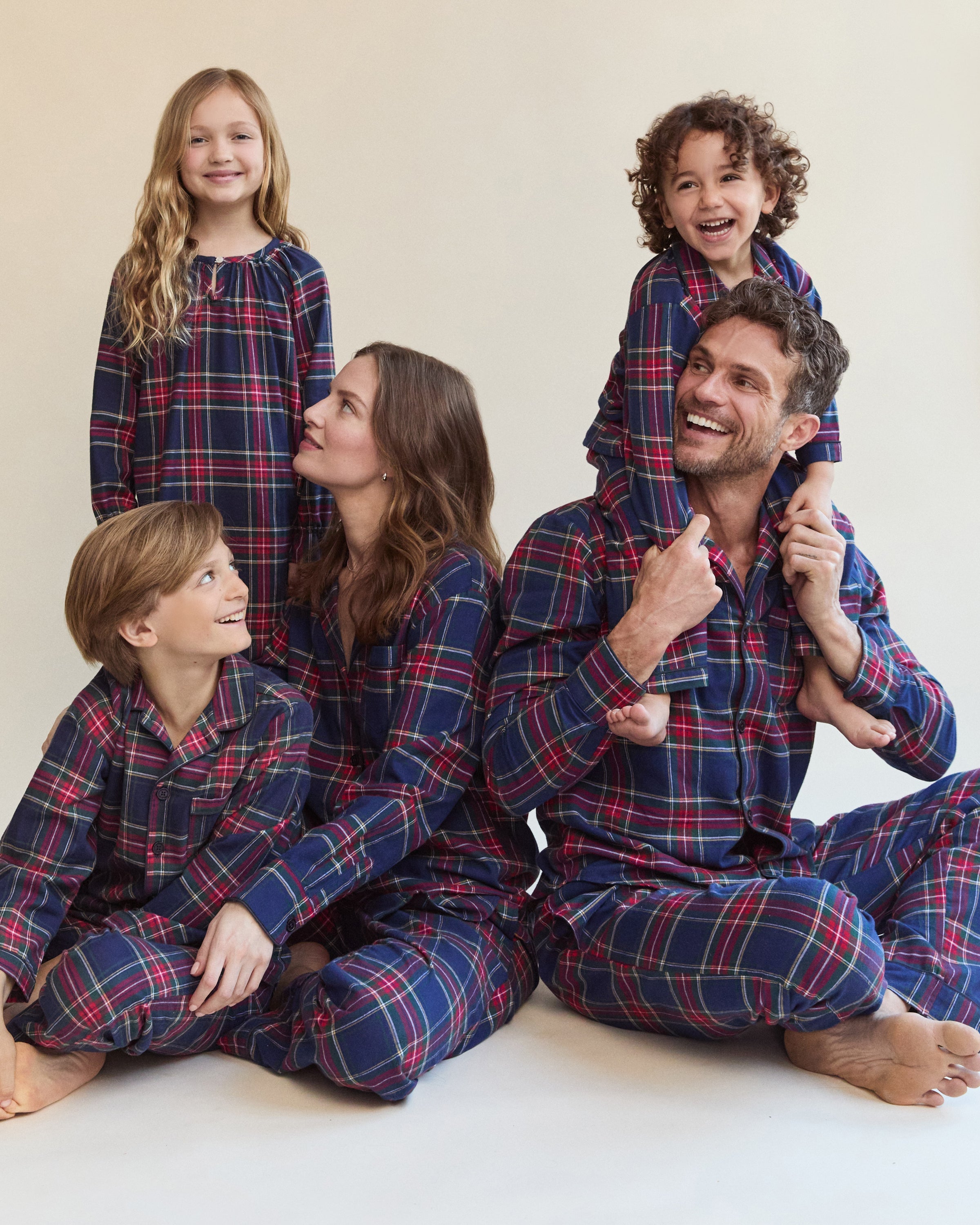 Men's Brushed Twill Pajama Set in Windsor Tartan