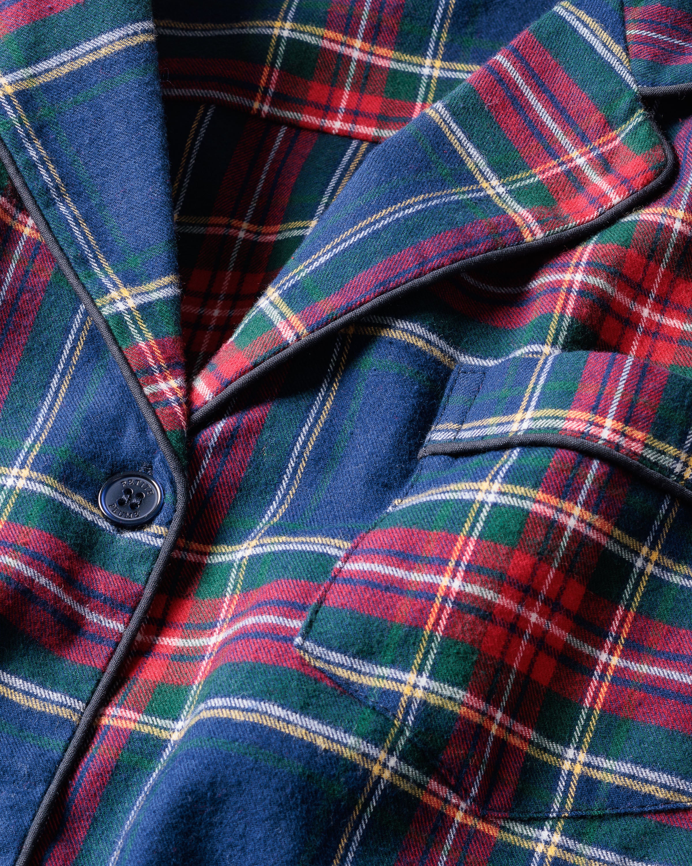 Men's Brushed Twill Pajama Set in Windsor Tartan