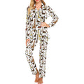 Giraffe Pattern Print Design 05 Women's Long Pajama Set